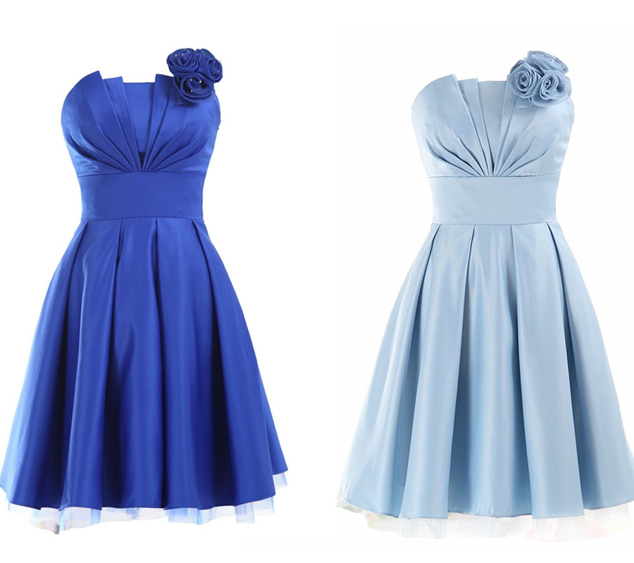 Royal Blue Bridesmaid Dresses,Short Bridesmaid Gown,Summer Bridesmaid