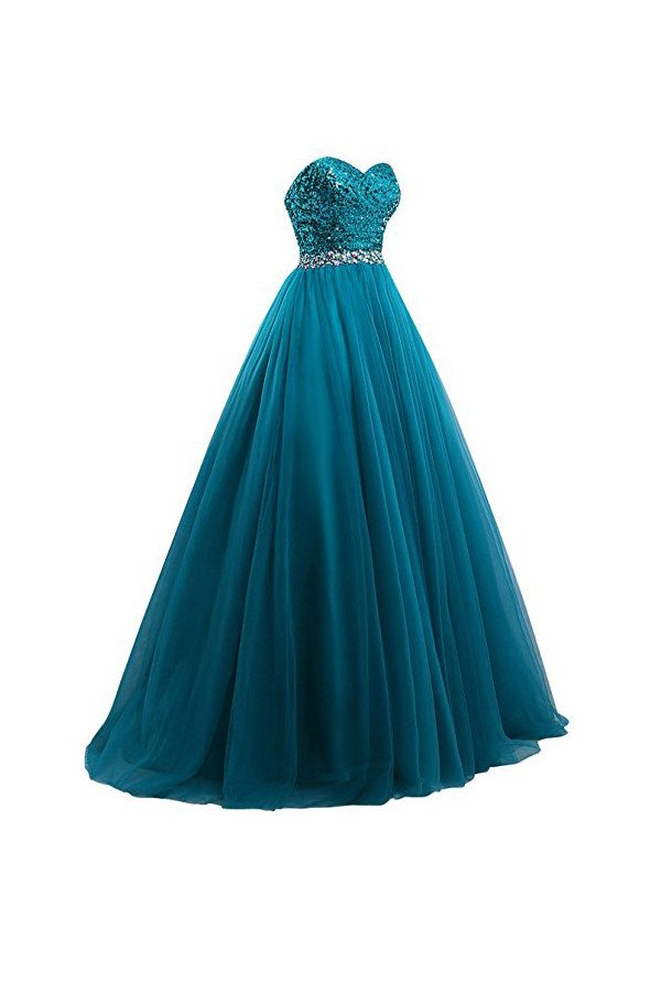 sequence ball gown